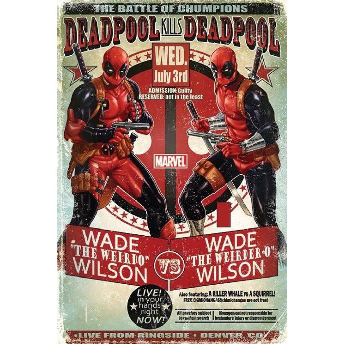 Deadpool VS Wade Poster