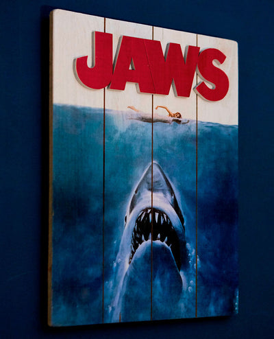 Jaws WOODART 3D "1975 Art" Wood Wall Art - Jaws