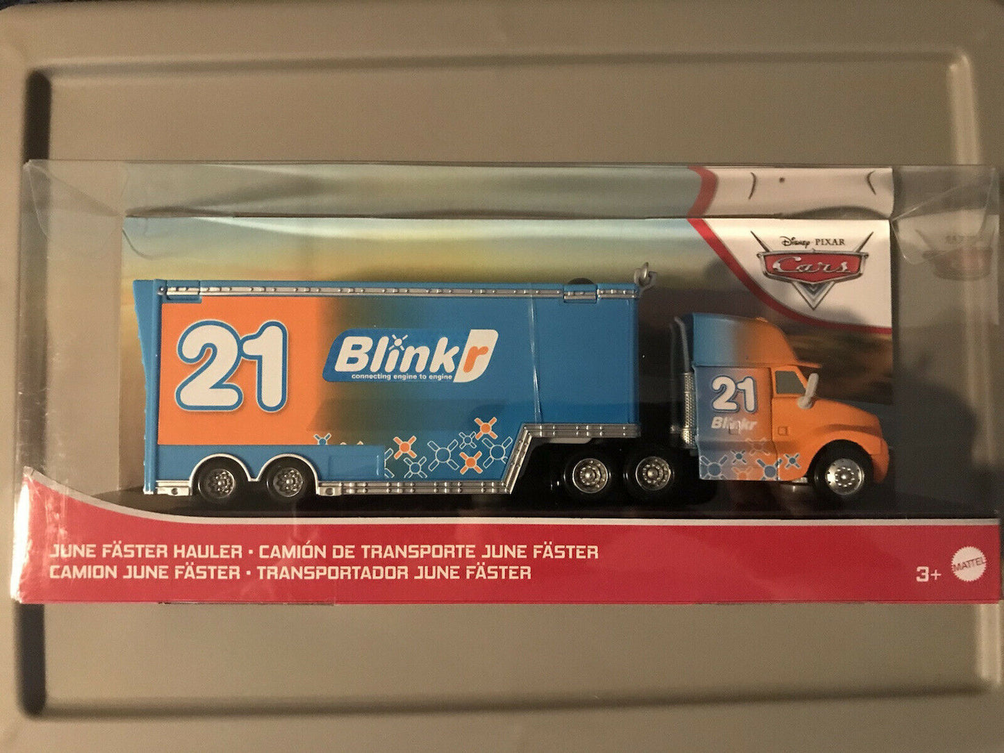 Disney Pixar Cars JUNE FASTER HAULER #21 Blinkr Speedy Comet Walmart Exclusive