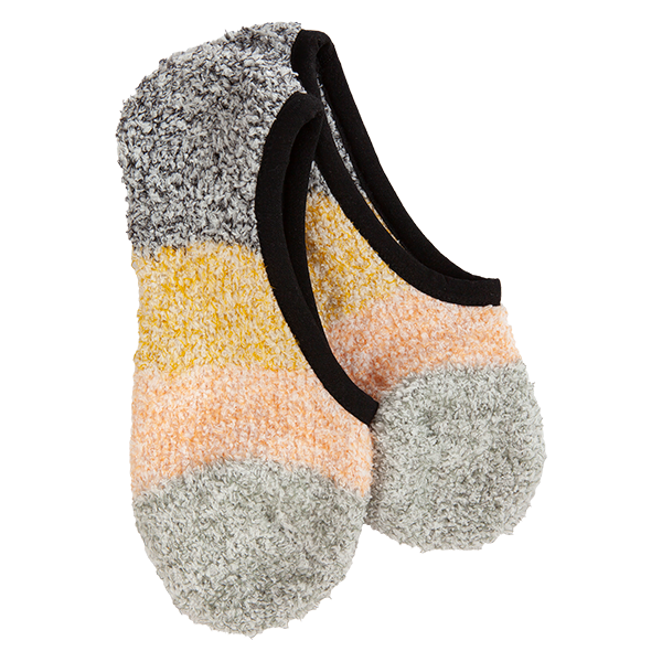 Cozy Colorblock Footsie Black Multi