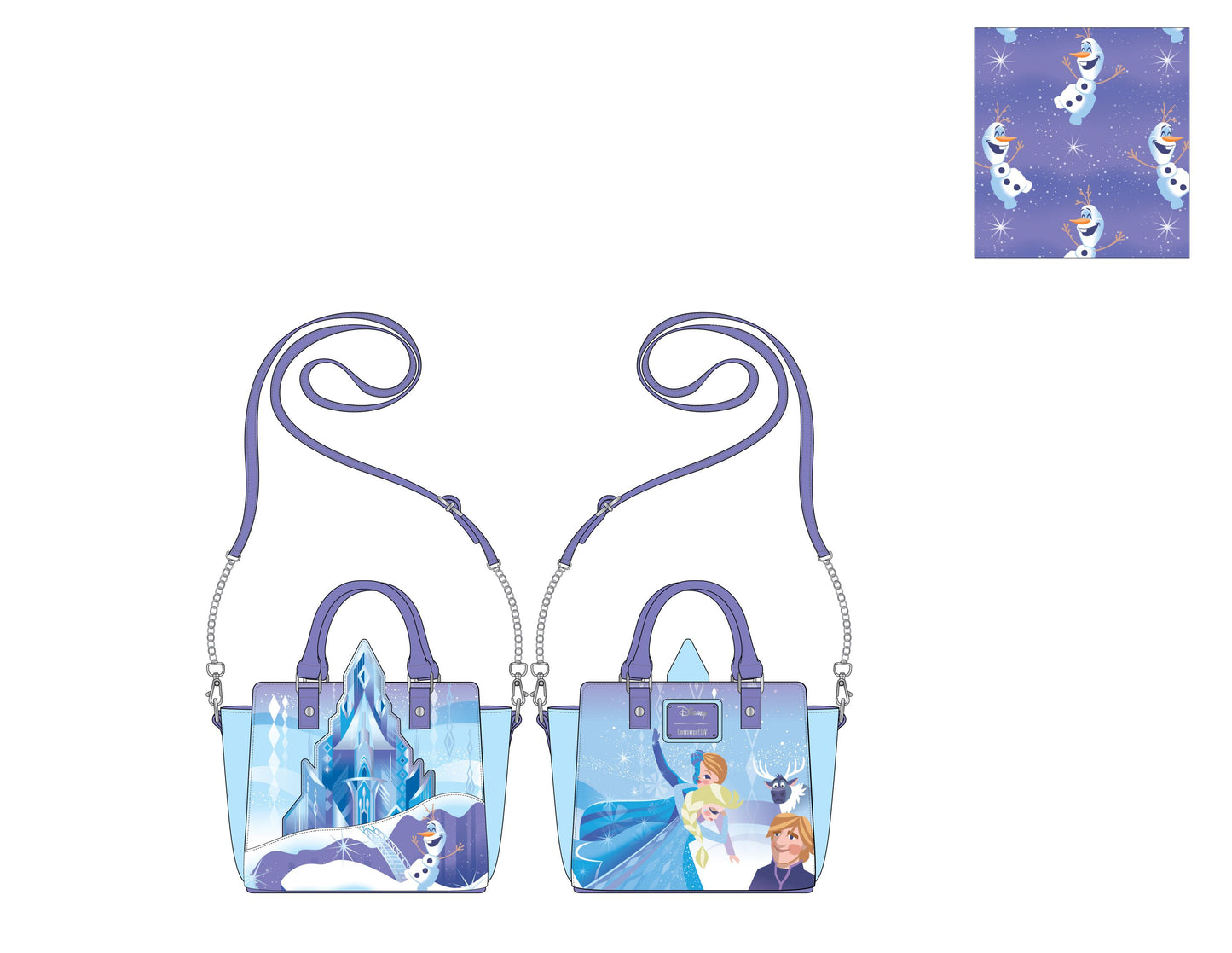 Loungefly Disney Frozen Princess Castle Crossbody