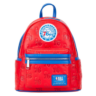 Loungefly NBA Philly 76ers Debossed Logo Mini Backpack