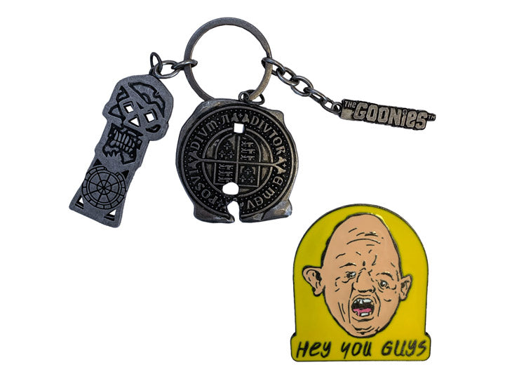 The Goonies CHS Keychain & Pin Set BY FACTORY ENTERTAINMENT - BRAND THE GOONIES