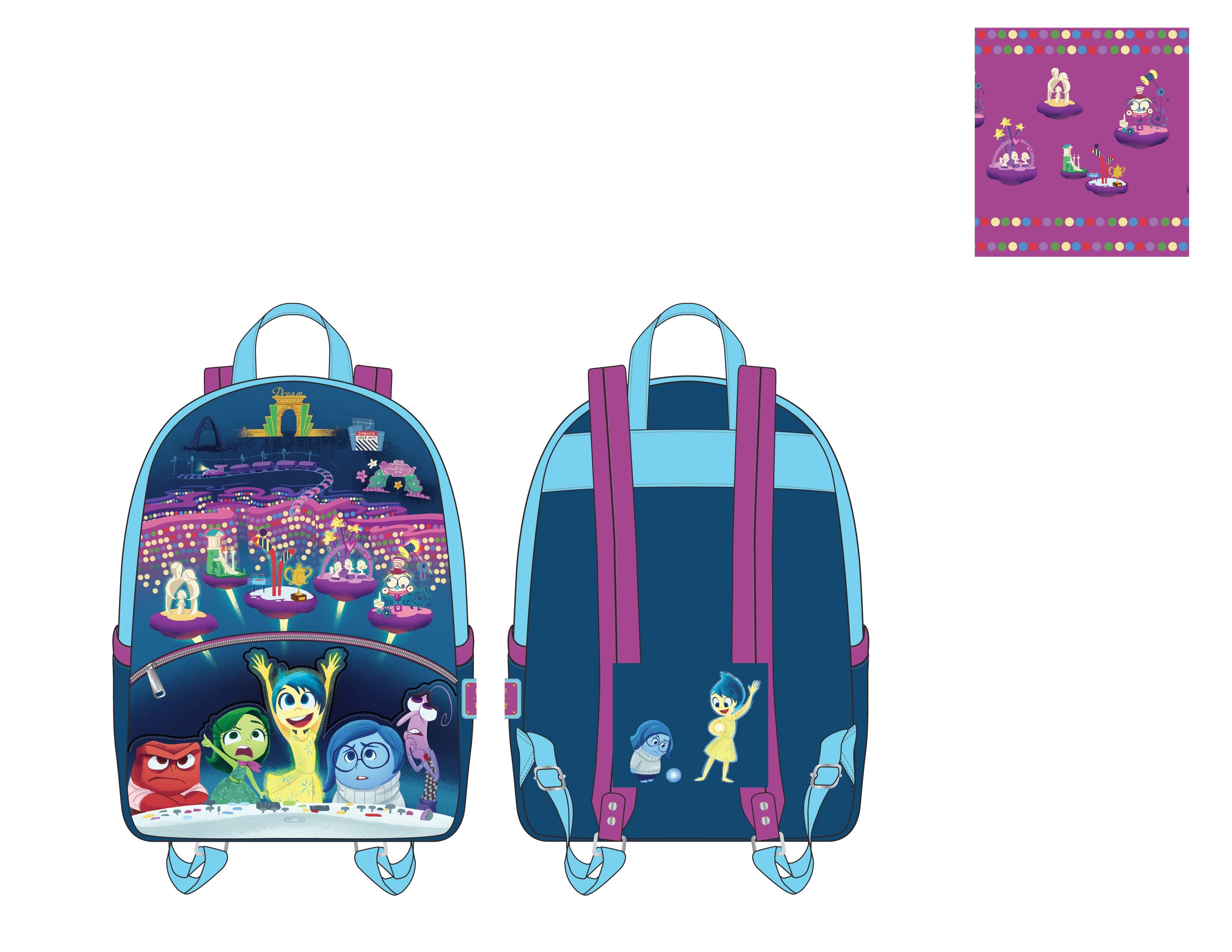 Pixar Panels cheapest Loungefly Mini Backpack