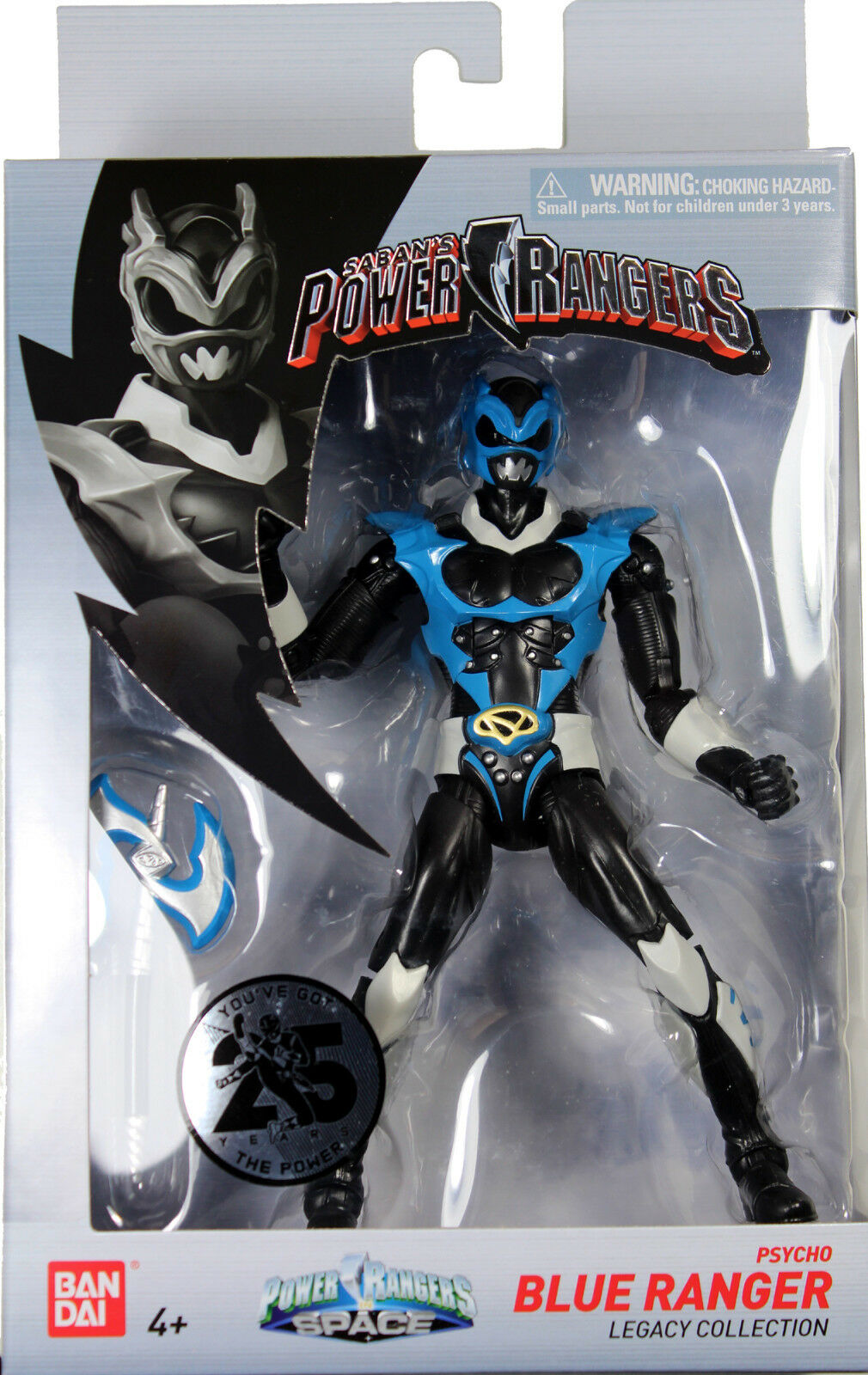 Power Rangers Space ~ PSYCHO BLUE RANGER LEGACY ACTION FIGURE ~ MMPR Morphin