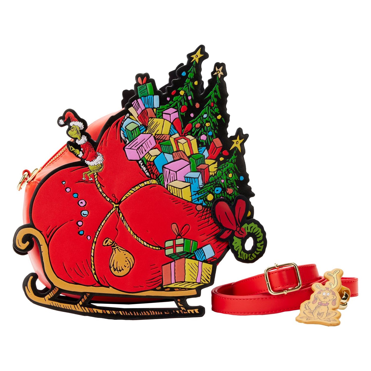 Loungefly Dr Suess Grinch Sleigh Crossbody