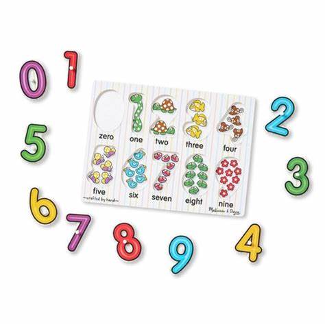 Melissa & Doug See Inside Peg Puzzle- Numbers