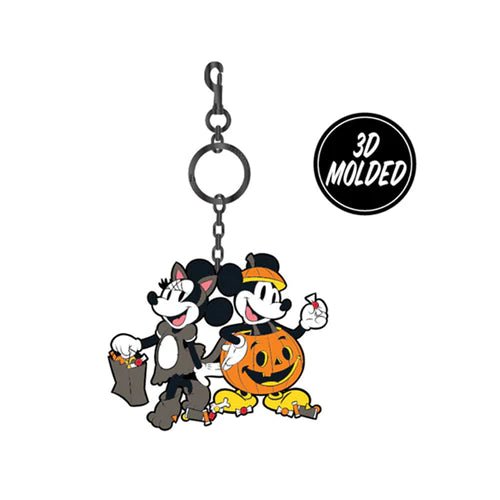 Loungefly: Disney - Mickey And Minnie Halloween 3D Molded Keychain