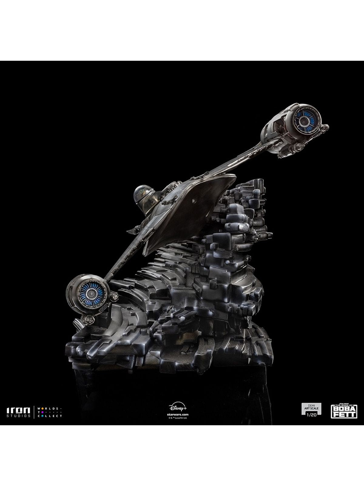 Statue Mando`s N-1 Starfighter - Star Wars: Book of Boba Fett - Demi Art Scale 1/20 - Iron Studios