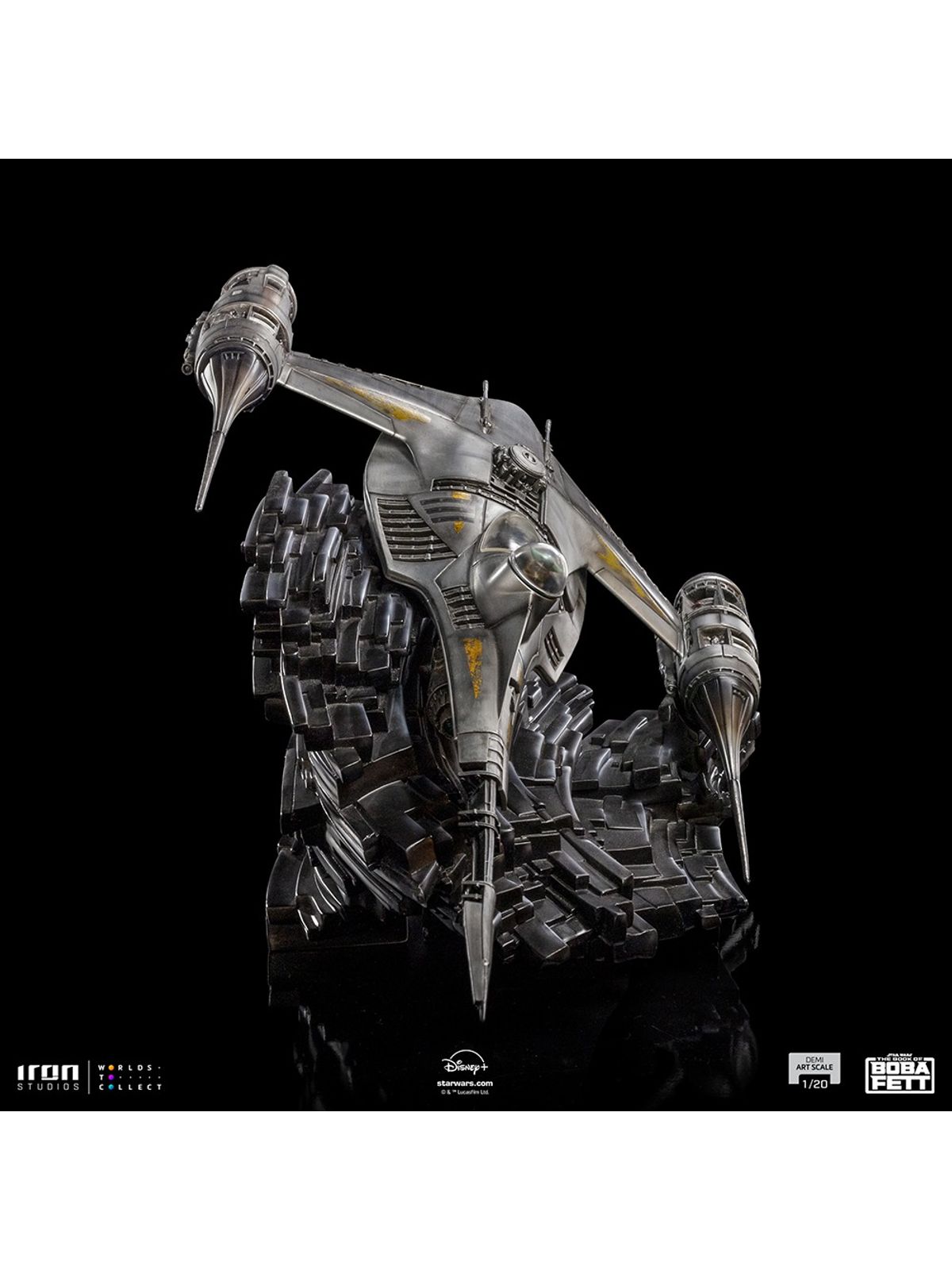 Mando Statue Statue Mando`s N-1 Starfighter - Star Wars: Book of Boba Fett - Demi A ...