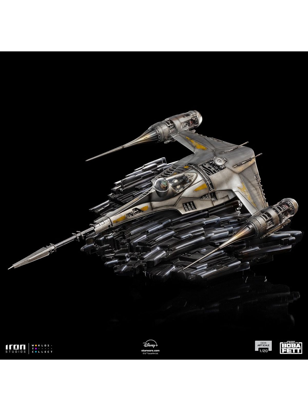 Statue Mando`s N-1 Starfighter - Star Wars: Book of Boba Fett - Demi Art Scale 1/20 - Iron Studios