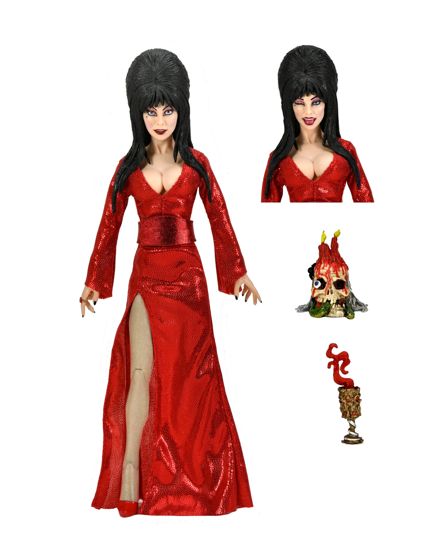 Elvira 8” Clothed Action Figure – “Red, Fright, and Boo”