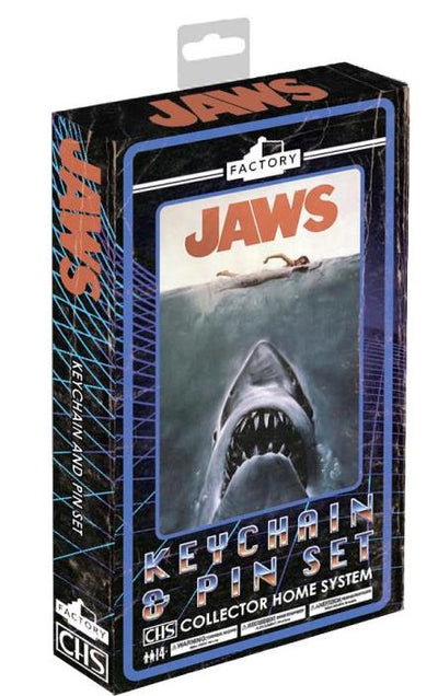 Jaws CHS Keychain & Pin Set BY FACTORY ENTERTAINMENT - BRAND JAWS