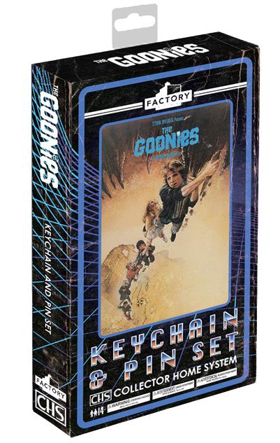 The Goonies CHS Keychain & Pin Set BY FACTORY ENTERTAINMENT - BRAND THE GOONIES