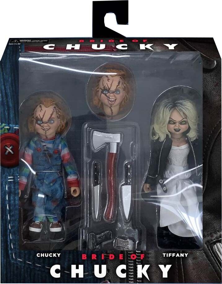 Bride of Chucky 8″ Scale Clothed Figure – Chucky u0026 Tiffany 2-Pack – Replay  Toys LLC