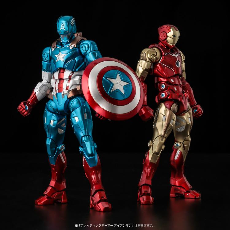 Marvel Fighting Armor Captain America Figure