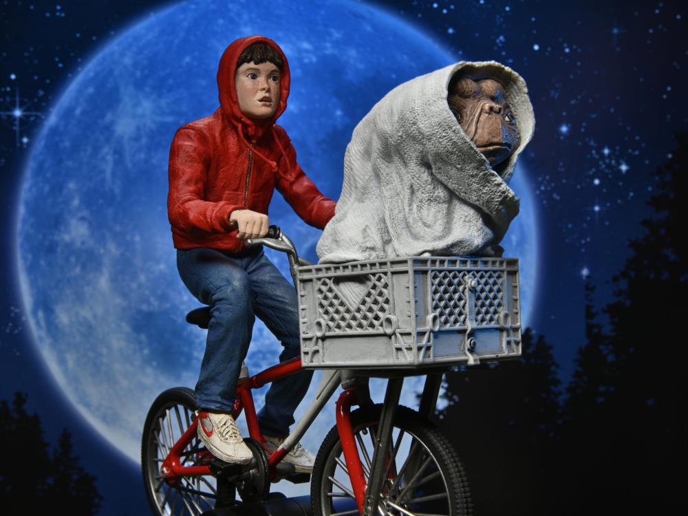 E.T. 40th Anniversary Elliot & E.T. on Bicycle 7" Scale Figure