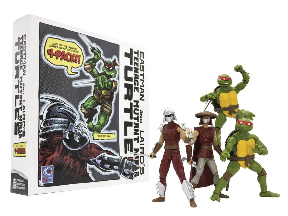 The Loyal Subjects BST AXN Eastman & Laird's Teenage Mutant Ninja Turtles PX Action 4 Pack Set 2