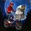 E.T. 40th Anniversary Elliot & E.T. on Bicycle 7" Scale Figure