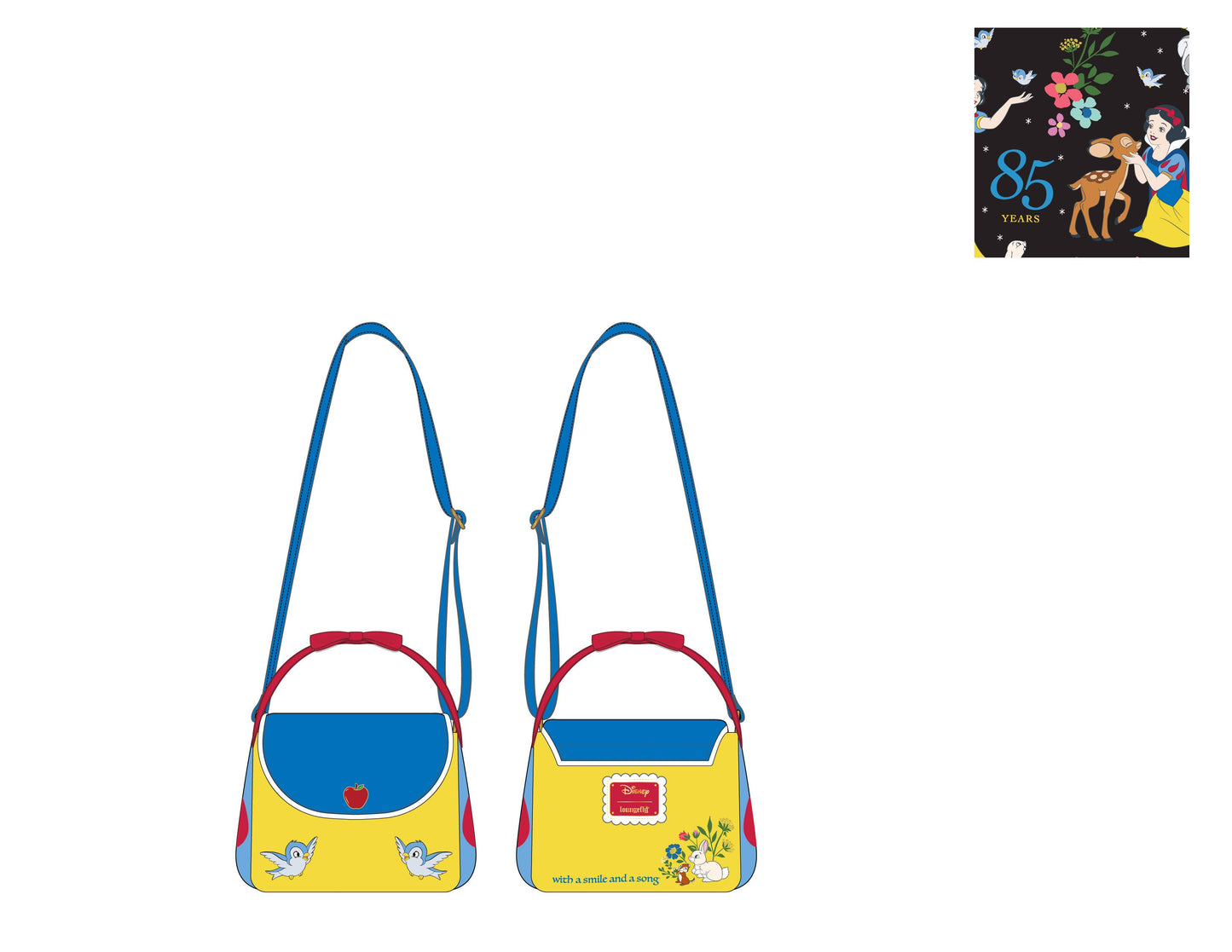 Snow White Cosplay Crossbody Loungefly