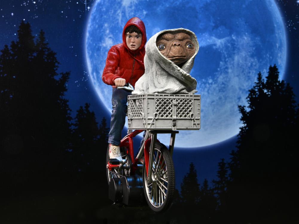 E.T. 40th Anniversary Elliot & E.T. on Bicycle 7" Scale Figure