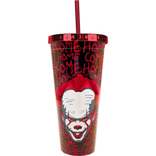 It 20 oz Foil Cup with Straw