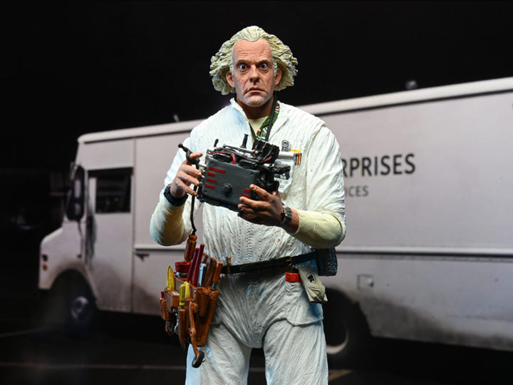 Back to the Future Ultimate Doc Brown (Hazmat Suit) Figure 1985