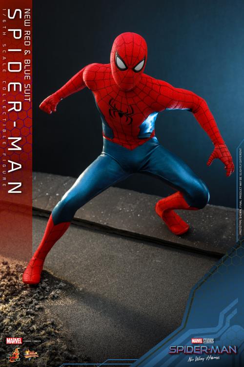 PRE-ORDER Spider-Man: No Way Home MMS680 Spider-Man (New Red and Blue Suit) 1/6th Scale Collectible Figure