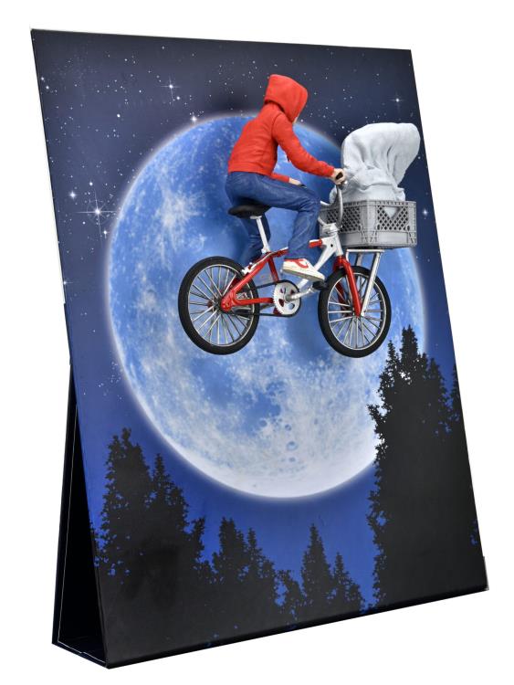 E.T. 40th Anniversary Elliot & E.T. on Bicycle 7" Scale Figure