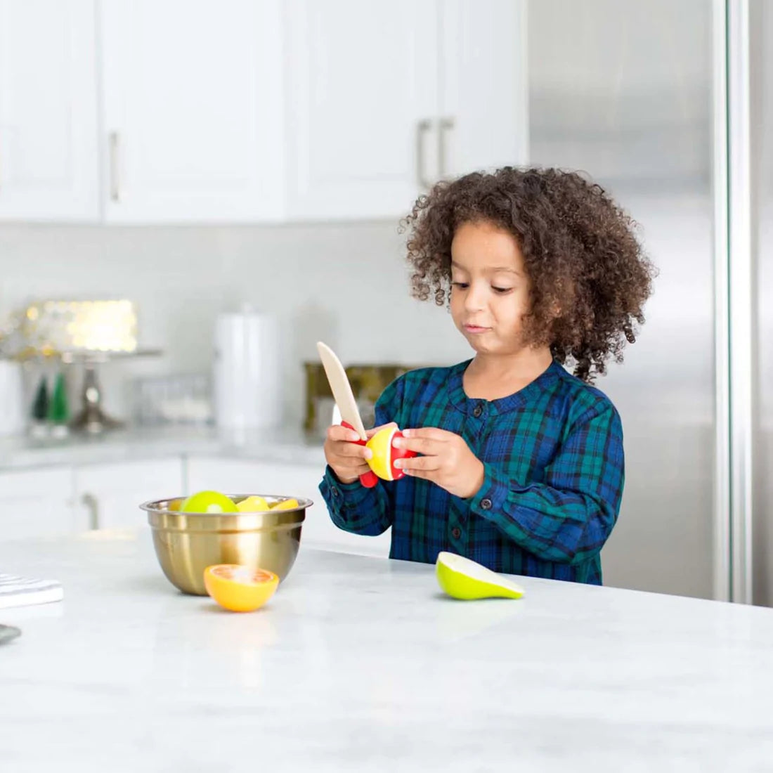 Cutting Fruit Set - Wooden Play Food