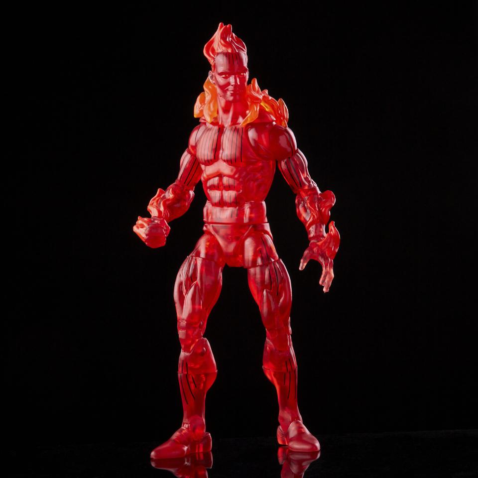 Marvel Legends Fantastic 4 Vintage Wave The Human Torch 6 Inch Action Figure