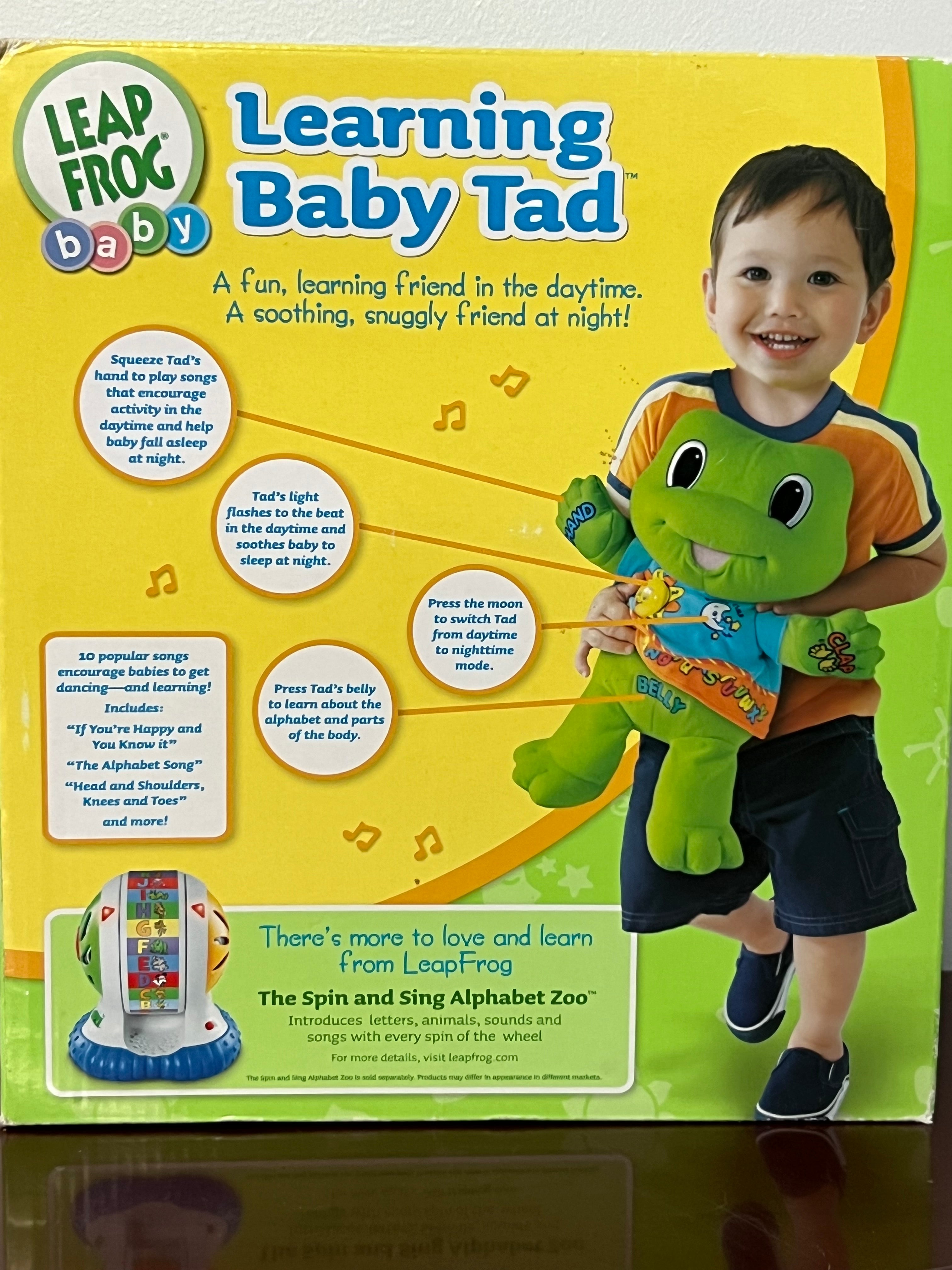 LEAPFROG LEARNING BABY TAD MUSICAL LIGHT-UP PLUSH TODDLER TOY deals SOOTHER VGUC