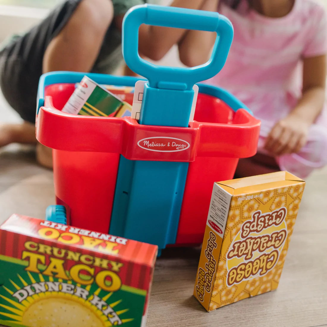 Fill & Roll Grocery Basket Play Set