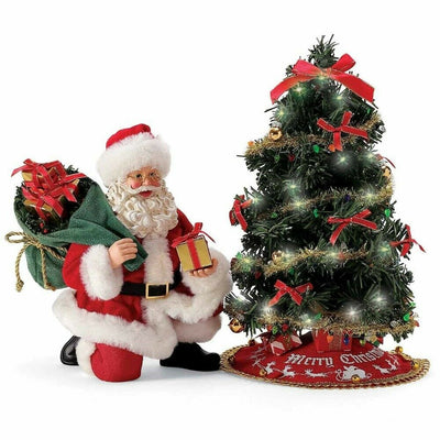 Possible Dreams Figurine, Santa Decorating His Christmas Tree