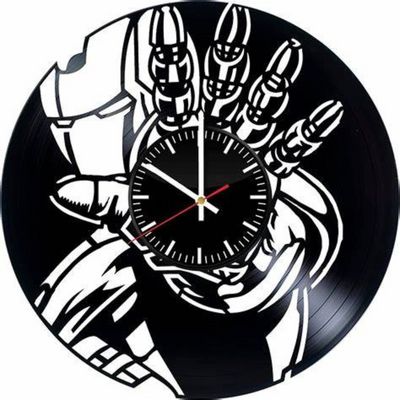 Iron Man Record Wall Clock