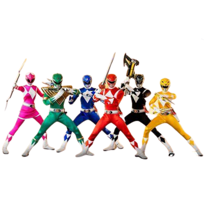 Mighty Morphin Power Rangers Core Rangers & Green Ranger 1/6 Scale Figure 6-Pack