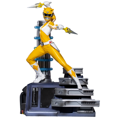 Mighty Morphin Power Rangers Battle Diorama Series Yellow Ranger 1/10 Scale Limited Edition Statue