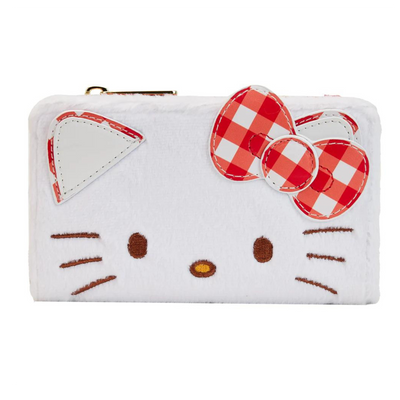 Hello Kitty Gingham Cosplay Flap Wallet