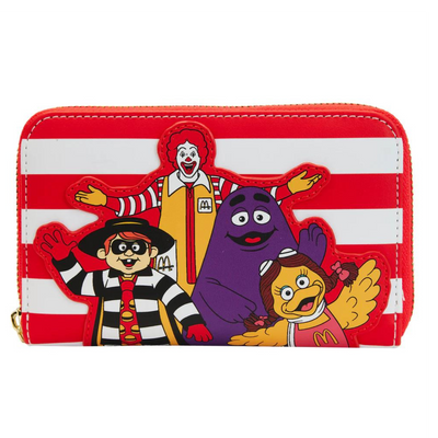 McDonald's Ronald McDonald and Friends Zip Around Wallet