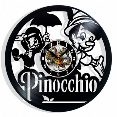 Pinocchio Record Wall Clock