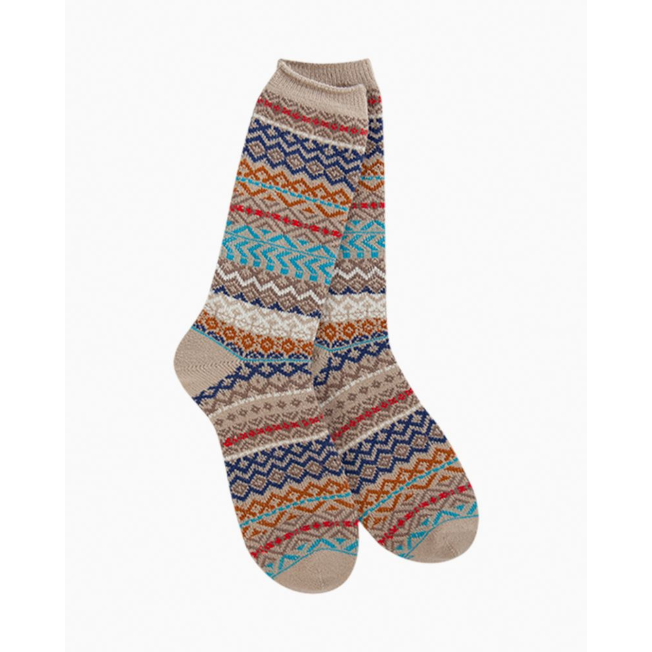 Simply Taupe Crew Socks