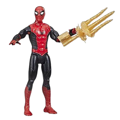 Spider-Man Marvel 6-Inch Mystery Web Gear Upgraded Black and Red Suit Action Figure