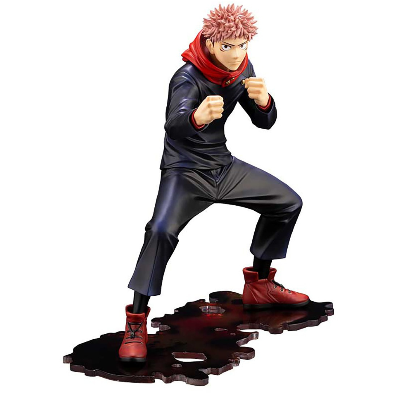 KOTOBUKIYA ARTFX J JUJUTSU KAISEN YUJI ITADORI STATUE WITH BONUS FACE PART (NAVY)