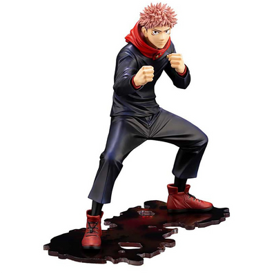 KOTOBUKIYA ARTFX J JUJUTSU KAISEN YUJI ITADORI STATUE WITH BONUS FACE PART (NAVY)