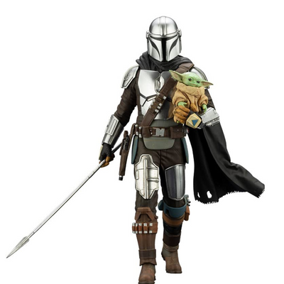 THE MANDALORIAN ARTFX+ MANDALORIAN™& GROGU™ WITH BESKAR STAFF