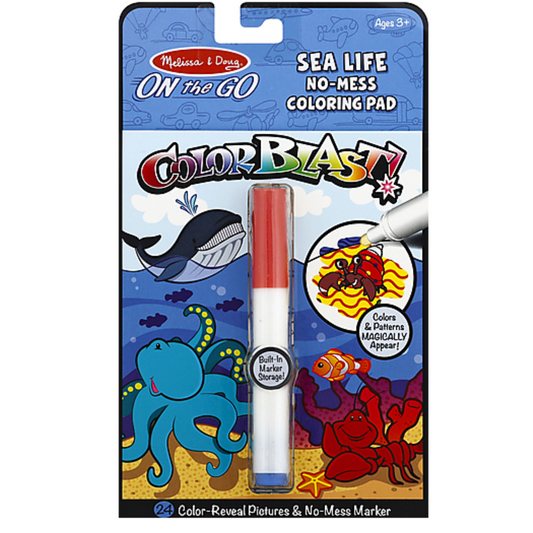 On the Go ColorBlast No-Mess Coloring Pad - Sea Life