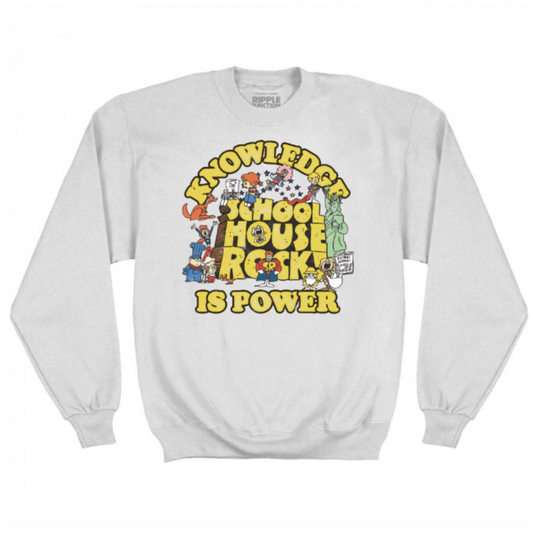 School House Rock Knowledge Is Power Logo With Characters Sweatshirt