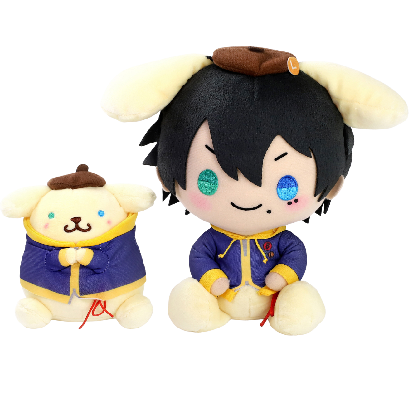 Hypnosis Mic: SANRIO NAKAYOKU EDIT Plush Set / Saburo Yamada x Pompompurin