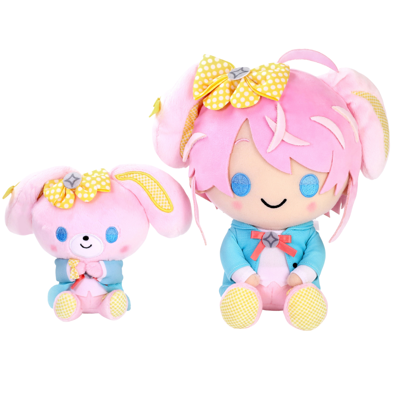 Hypnosis Mic: SANRIO NAKAYOKU EDIT Plush Set / Ramuda Amemura x Bonbonribbon