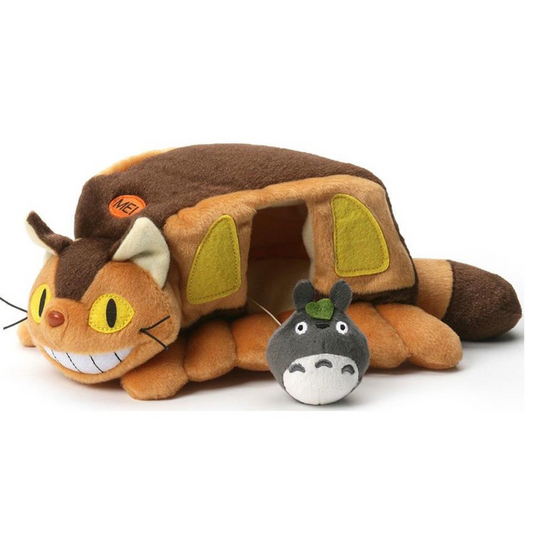 Bandai - My Neighbor Totoro - 9.5" Catbus House Small, Studio Ghibli Plush